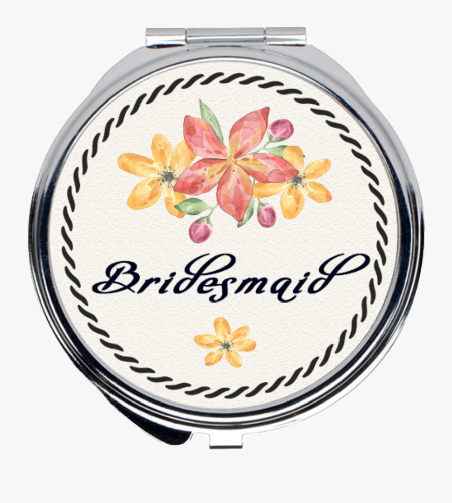 Personalized Bridesmaid Compact Mirror"
 Class=, Transparent Clipart