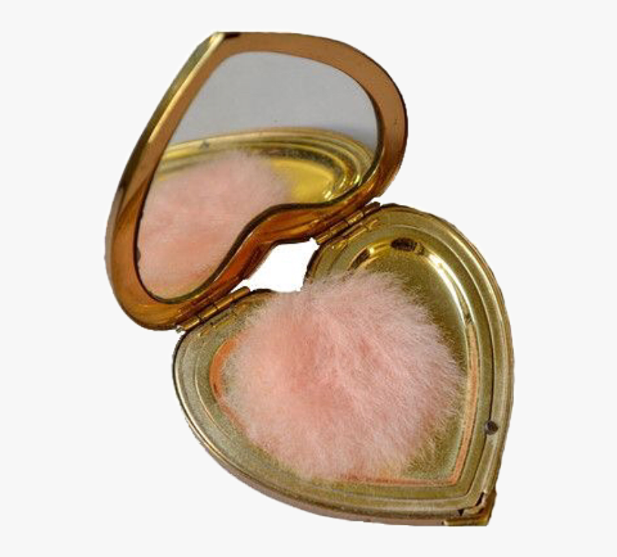 #makeup #compact #vintage #gold #and #pink #freetoedit - Niche Meme Make Up, Transparent Clipart