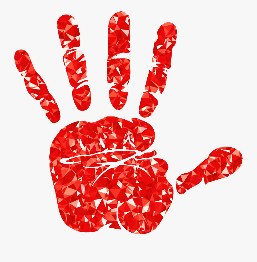 Ruby Silhouette Big Image - Handprint Silhouette Png, Transparent Clipart