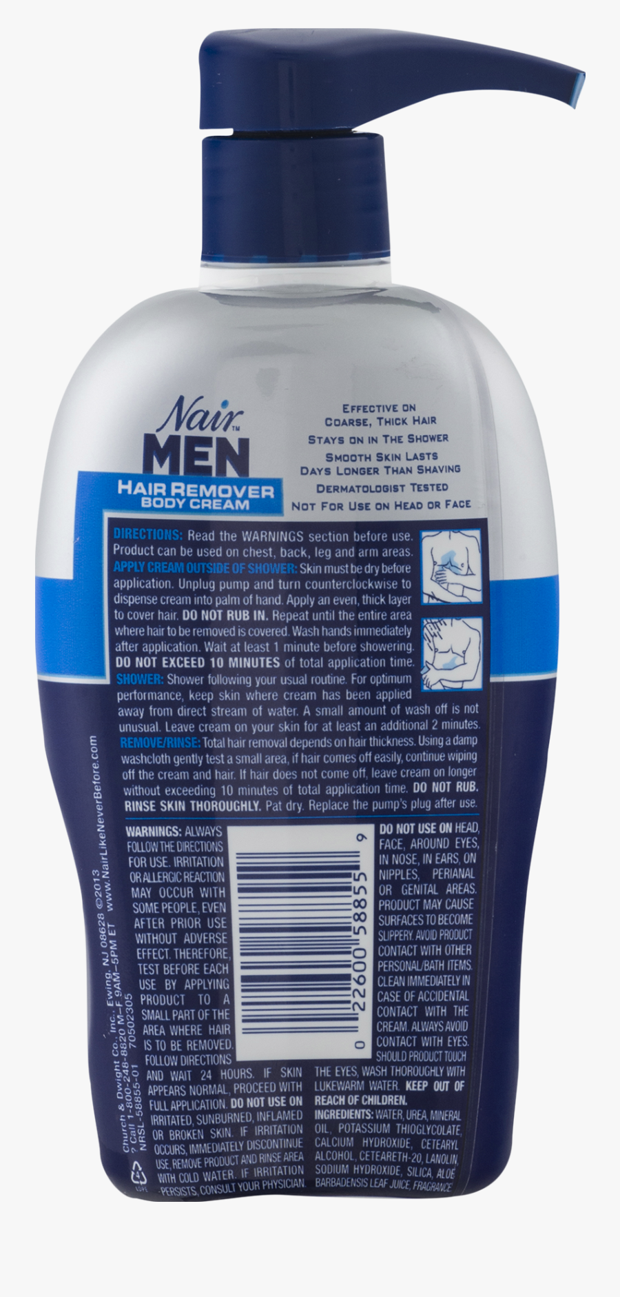 Men Hair Png - Nair Men Hair Removal Cream 13 Oz, Transparent Clipart