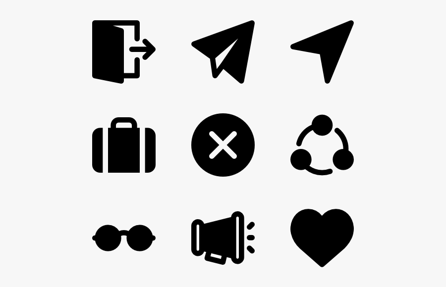 Essential Set - Symbols, Transparent Clipart