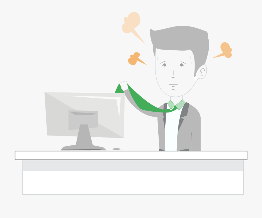 Frustrated Clipart Frustrated Customer - Cartoon, Transparent Clipart