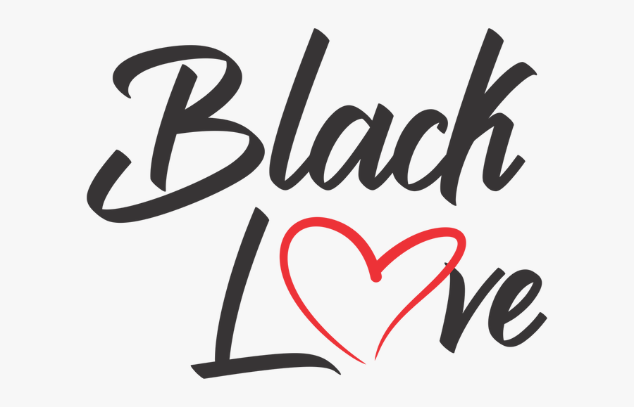 Picture - Black Love Png Text, Transparent Clipart