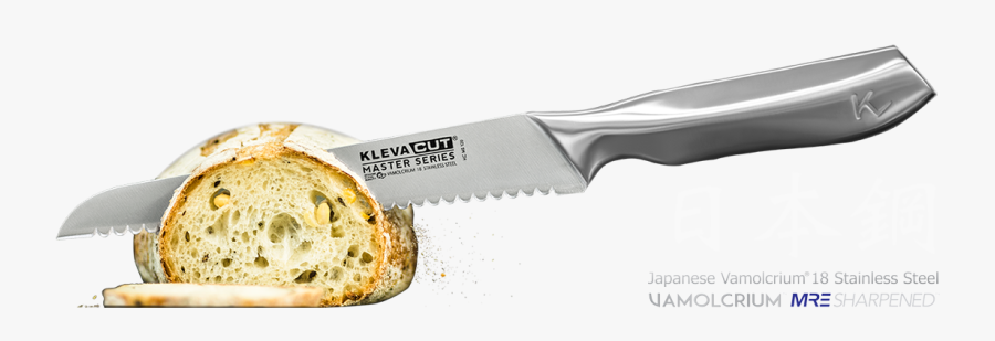 Kleva Cut Master Series Professional Bread Knife - Utility Knife, Transparent Clipart