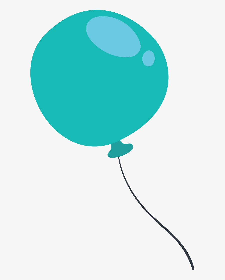 Green Blue Balloon, Transparent Clipart