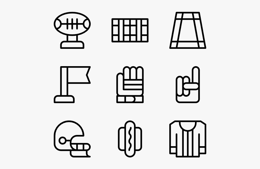 Rugby - Manufacture Icons, Transparent Clipart