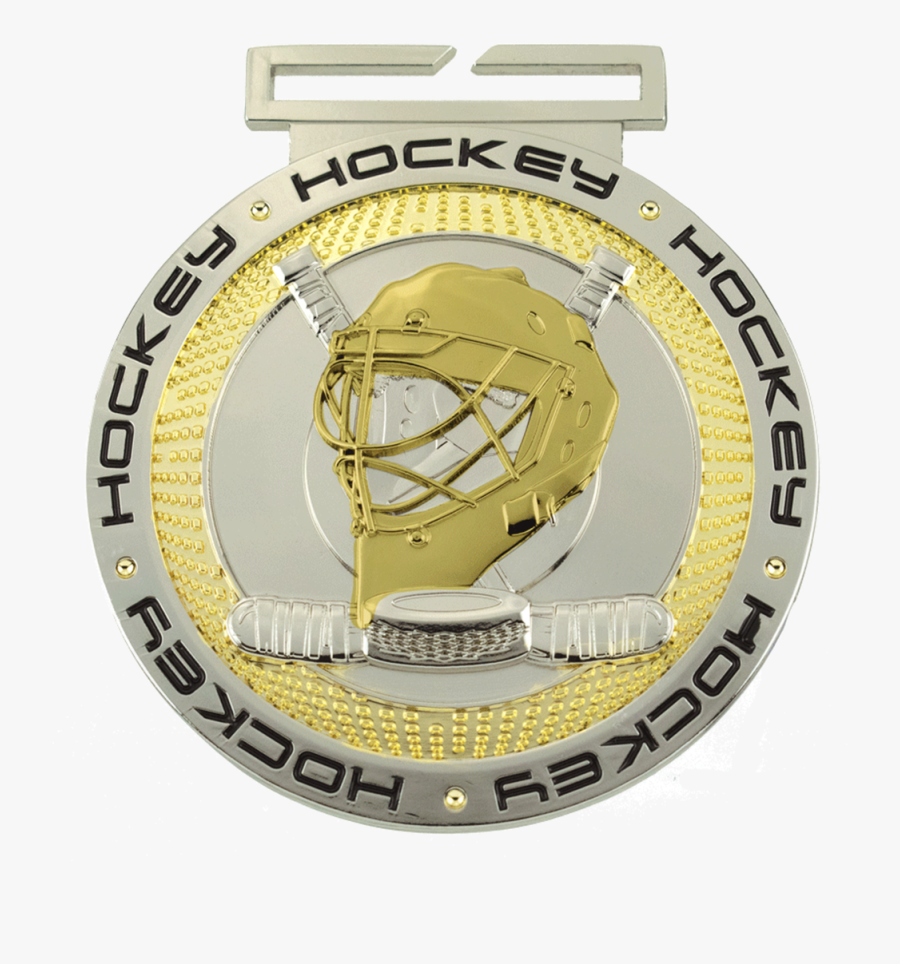Dual Plated Hockey Medal, Transparent Clipart
