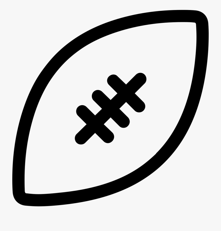 American Football Ball - Balon Futbol Americano Icono, Transparent Clipart