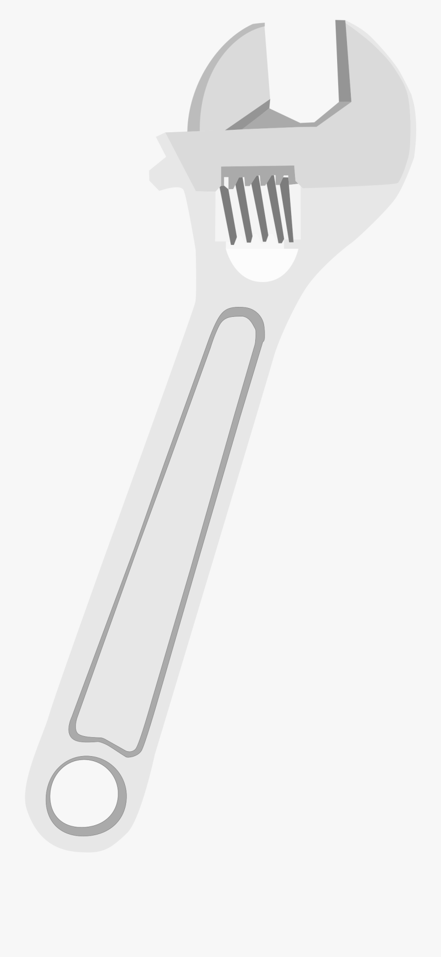 Clipart - Crescent Wrench Vector Png, Transparent Clipart