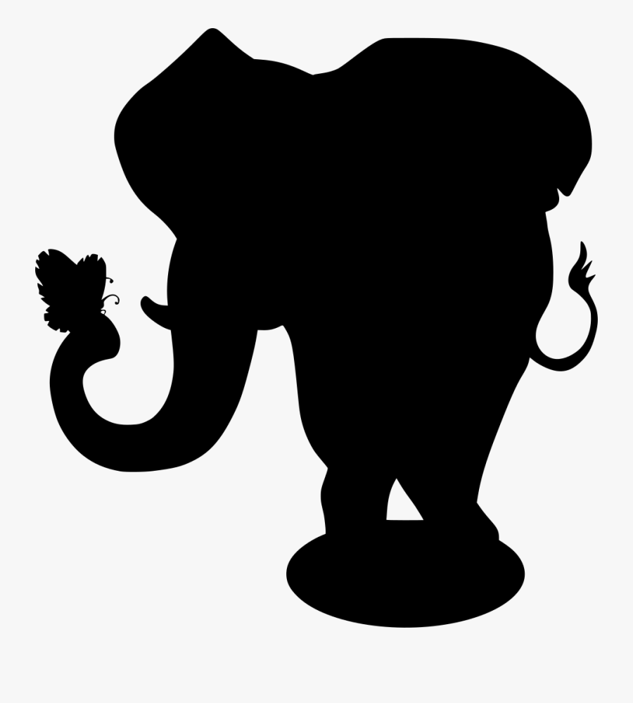 Elephants Svg Butterfly - Scalable Vector Graphics, Transparent Clipart