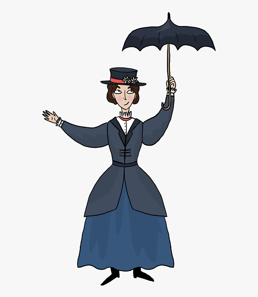 Transparent Mary Poppins Png - Mary Poppins Cartoon, Transparent Clipart