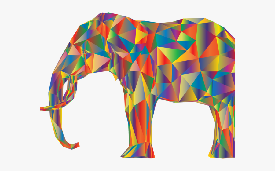 Elephant Clipart Frame - Transparent African 3d, Transparent Clipart