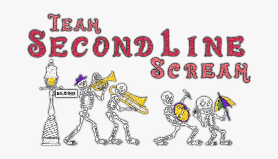 Team Second Line Scream - Cartoon, Transparent Clipart