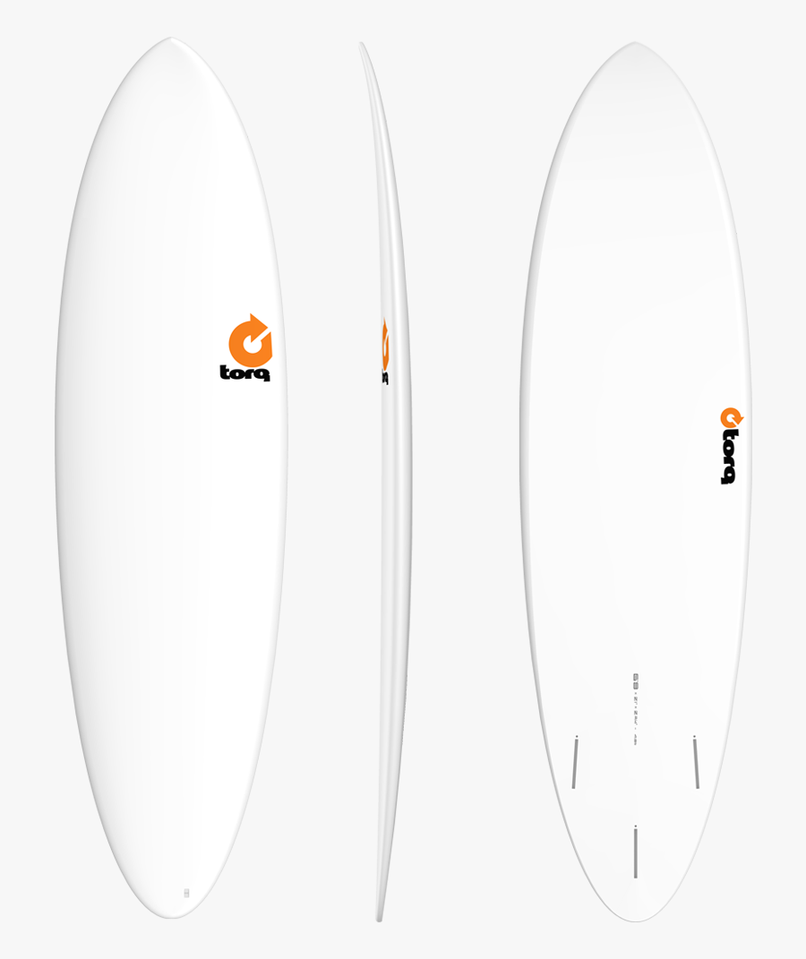 Transparent Surfboard White - 6.8 Torq Surfboard, Transparent Clipart