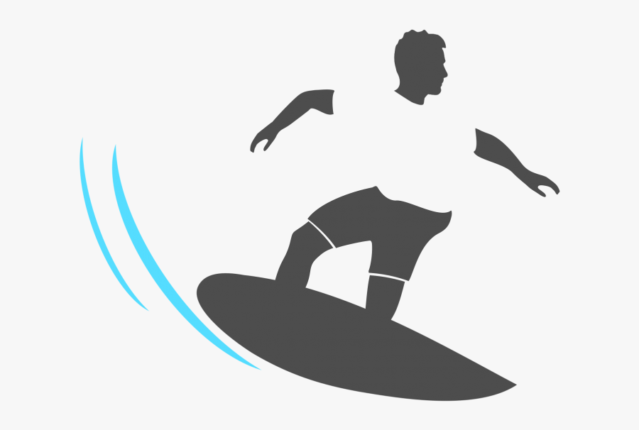 Surfing Clipart Skimboarding - Surfing, Transparent Clipart