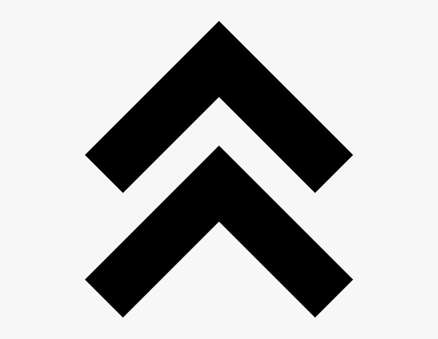 Two Arrows Up Logo, Transparent Clipart