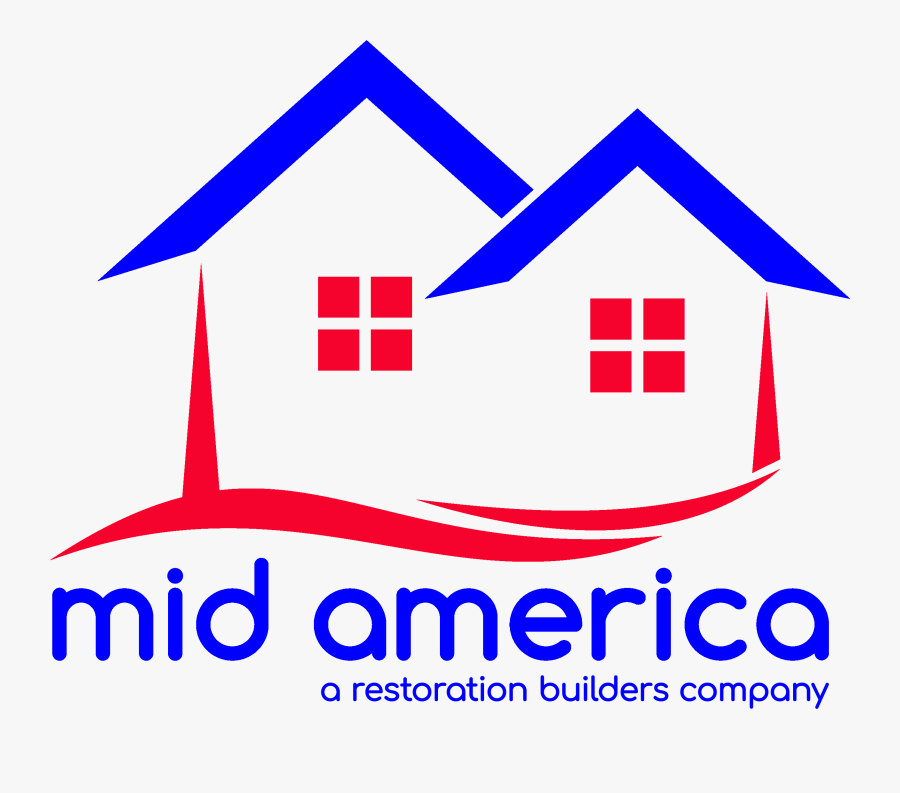 Mid America Exteriors - House Building Company Logo, Transparent Clipart