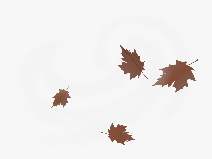 Free Numu08 Windy - Blowing Leaves Clip Art, Transparent Clipart