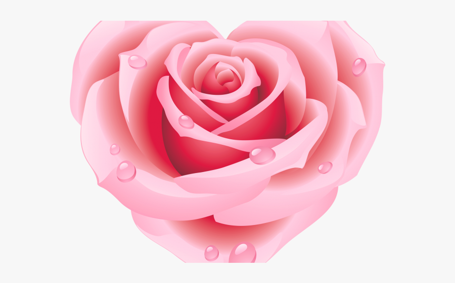 Heart Shape Rose Tattoo, Transparent Clipart
