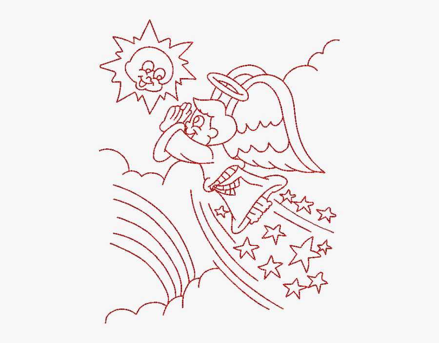 Clip Art Baby In Heaven With - Josué Orou E Sol Parou Para Colorir, Transparent Clipart