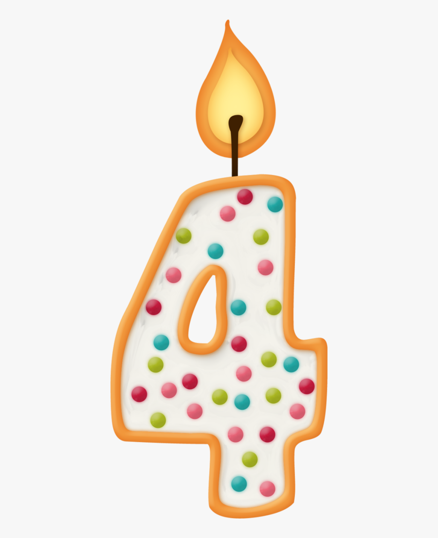 Fiesta Clipart Birthday - Vela 4 Años Png, Transparent Clipart