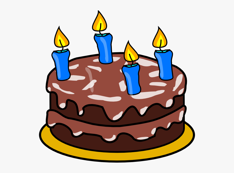 Chocolate Birthday Cake Clipart, Transparent Clipart