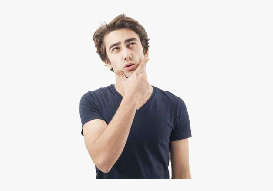 Background Image Arts - Man Thinking Transparent Background, Transparent Clipart