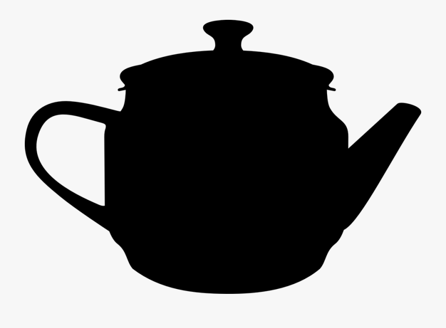 Teapot, Silhouette, Nose, Handle, Profile, Black, Old - Teapot Silhouette, Transparent Clipart