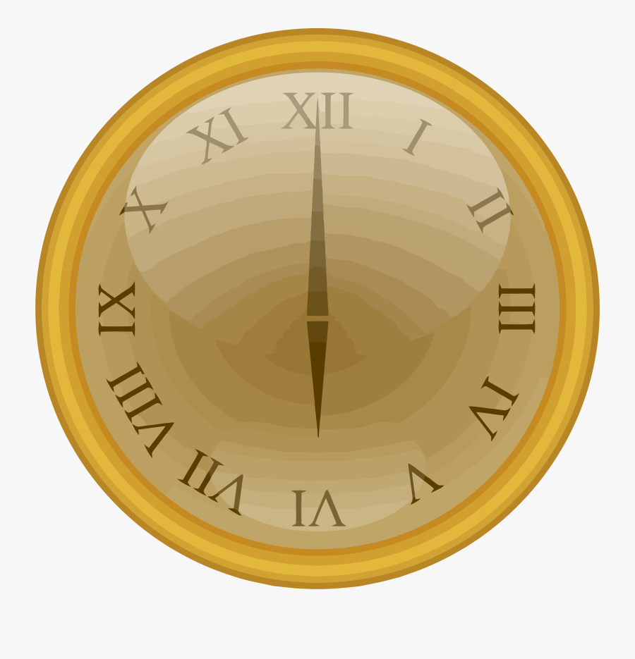 Relogio Marcando Meia Noite Png, Transparent Clipart