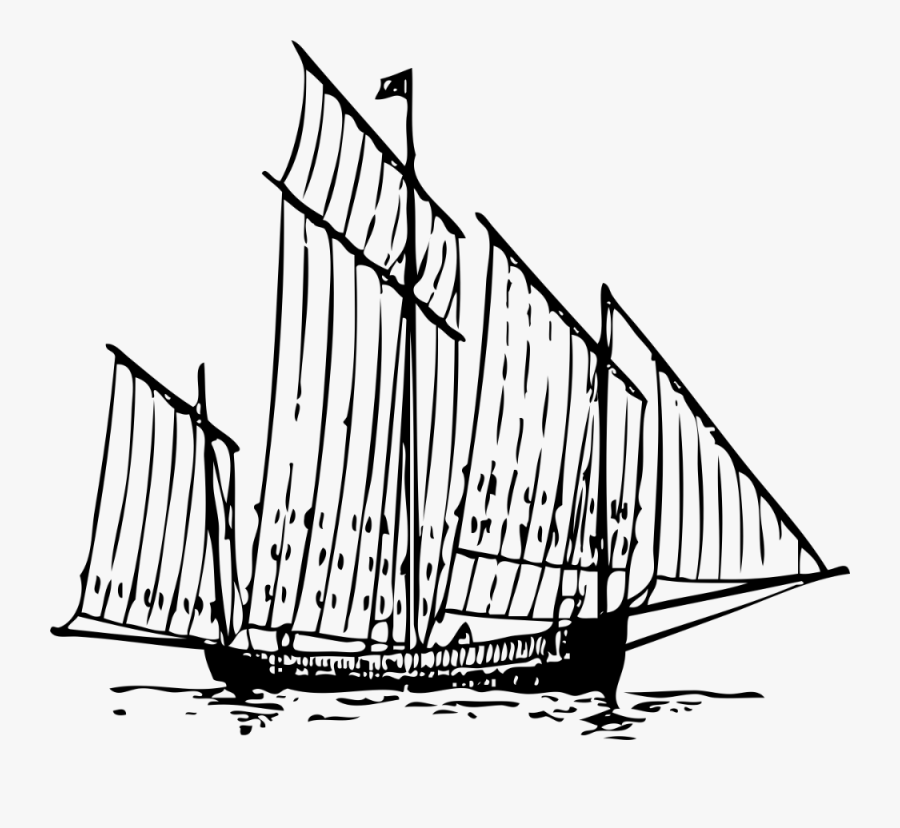 1800 Ship Cartoon, Transparent Clipart