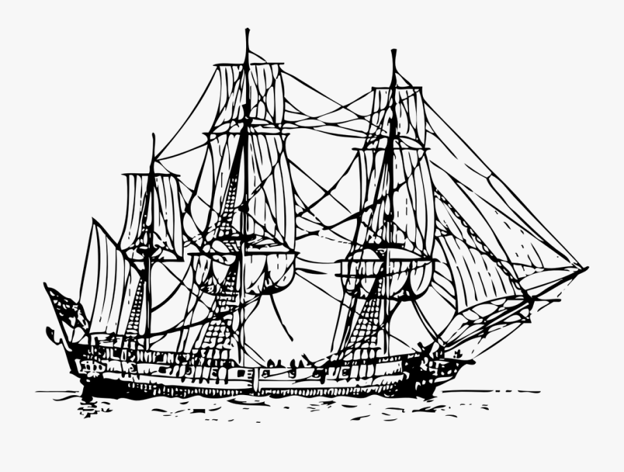 Sailing Ship Png, Transparent Clipart