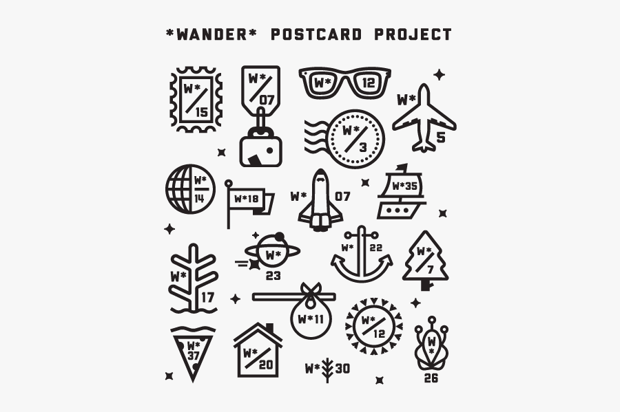 Wander Pictogram, Transparent Clipart