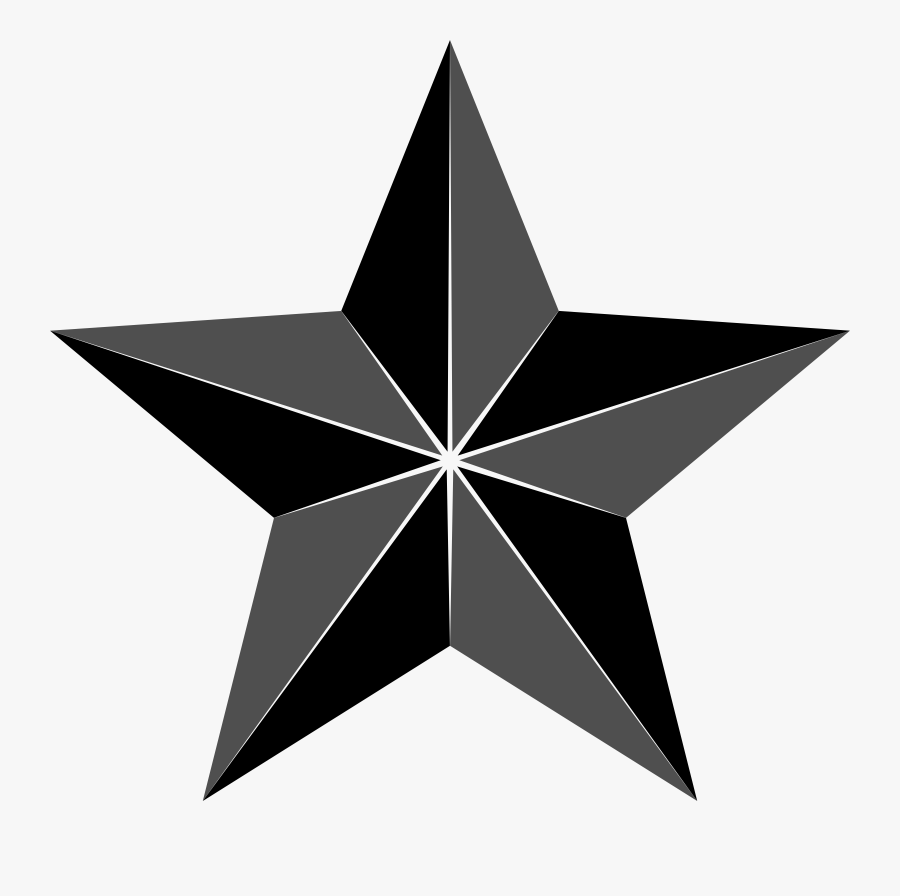 Triangle,angle,symmetry - Pointed Star, Transparent Clipart