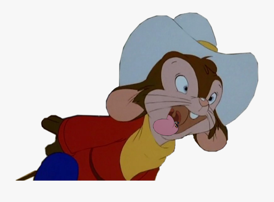 Jiminy Is Checking Inside Fievel’s Open Mouth With - Cartoon, Transparent Clipart