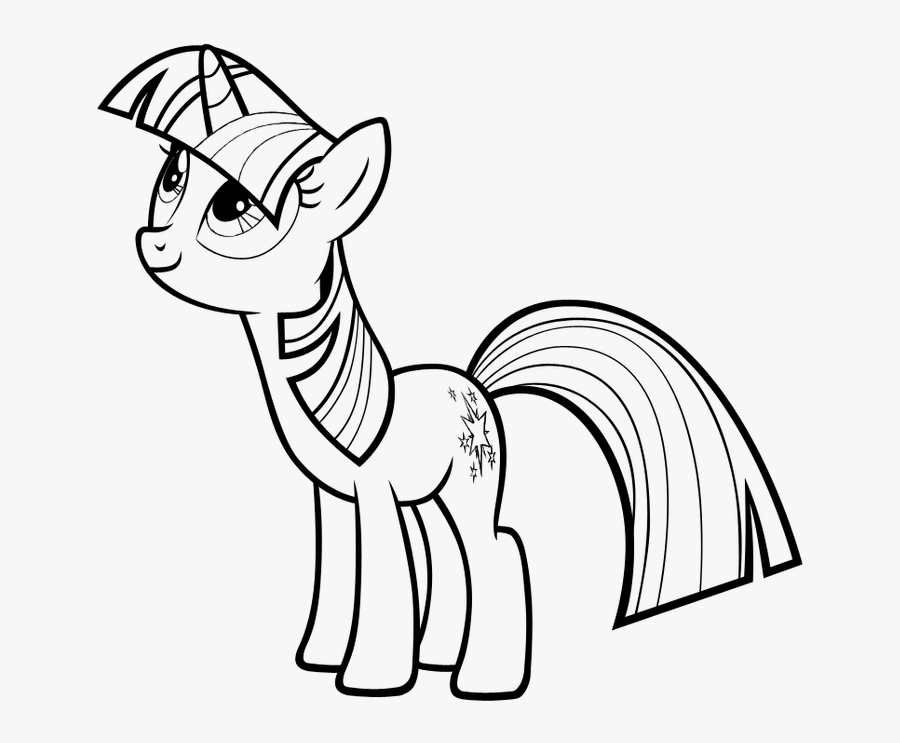 Twilight Sparkle Lineart - Cartoon, Transparent Clipart