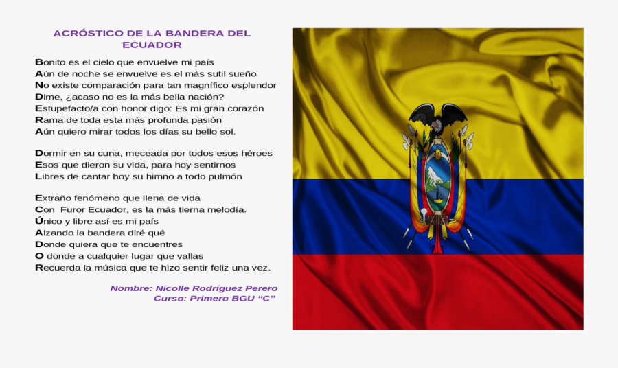 Transparent Bandera Peruana Png Acrostico A La Bandera Ecuatoriana Free Transparent Clipart Clipartkey