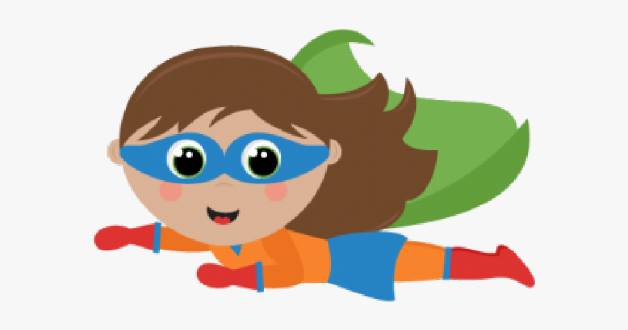 Girl Superhero Clipart - Flying Superhero Clipart, Transparent Clipart