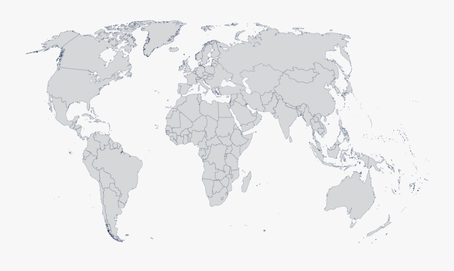 Transparent Malnourished Child Clipart - World Map No Copyright, Transparent Clipart