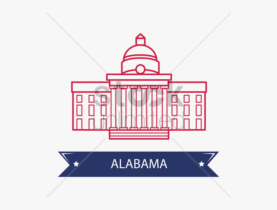 Alabama Clipart Drawing - Oregon State Capitol Building Outline, Transparent Clipart