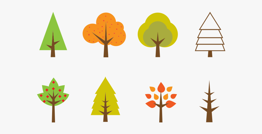 Seasonal Tree Illustration Free Vector And Png The - Simple Tree Illustration Png, Transparent Clipart