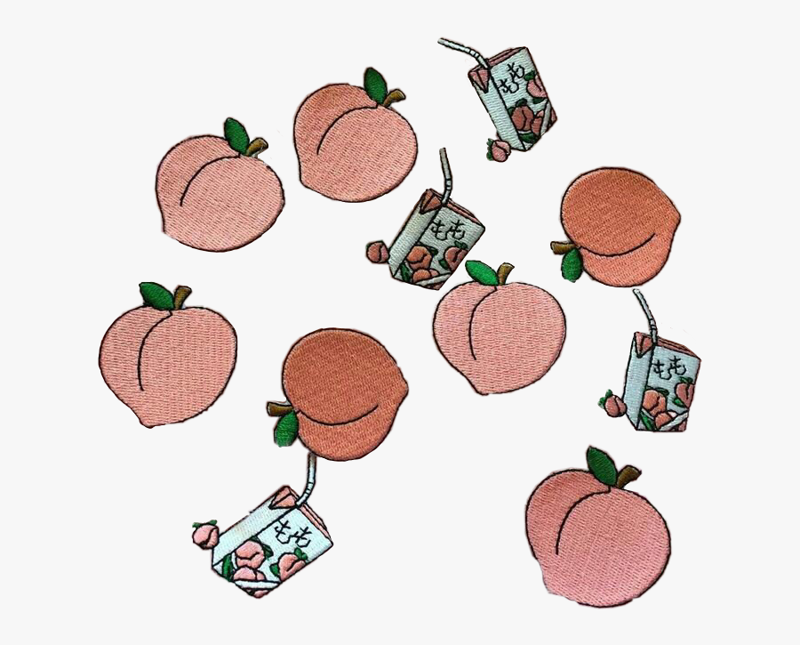 Food Clipart Aesthetic - Peach Japanese Aesthetic, Transparent Clipart