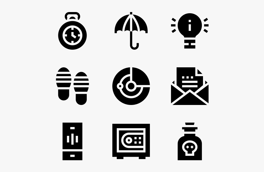 Water Monitoring Station Icons, Transparent Clipart