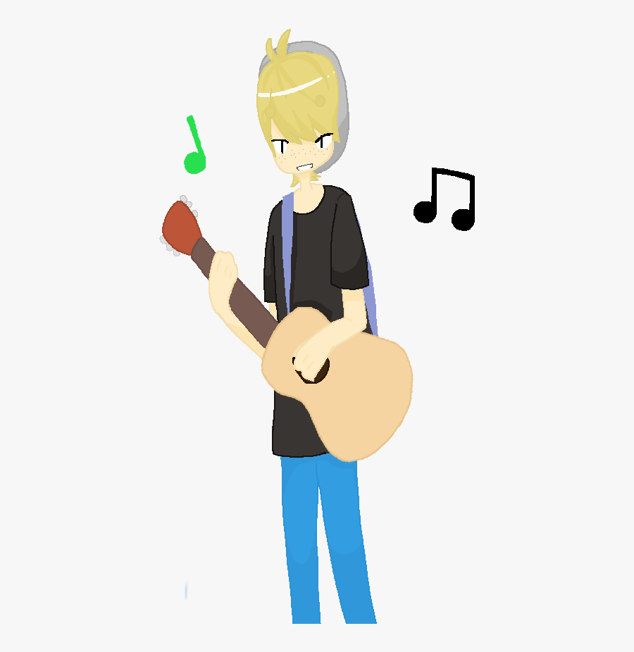 Playing Guitar Cartoon Gif - Playing Guitar Animated Gif, Transparent Clipart