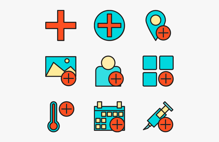 Add Vector Icon, Transparent Clipart