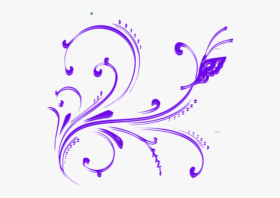 Florish Purple - Vector Clip Art Png, Transparent Clipart