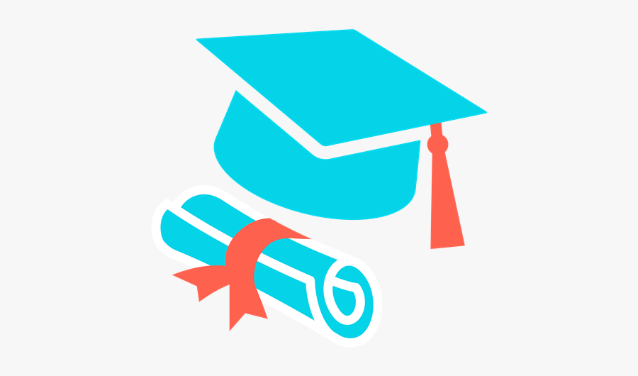 Graduation Cap And Diploma - Academics Clipart, Transparent Clipart