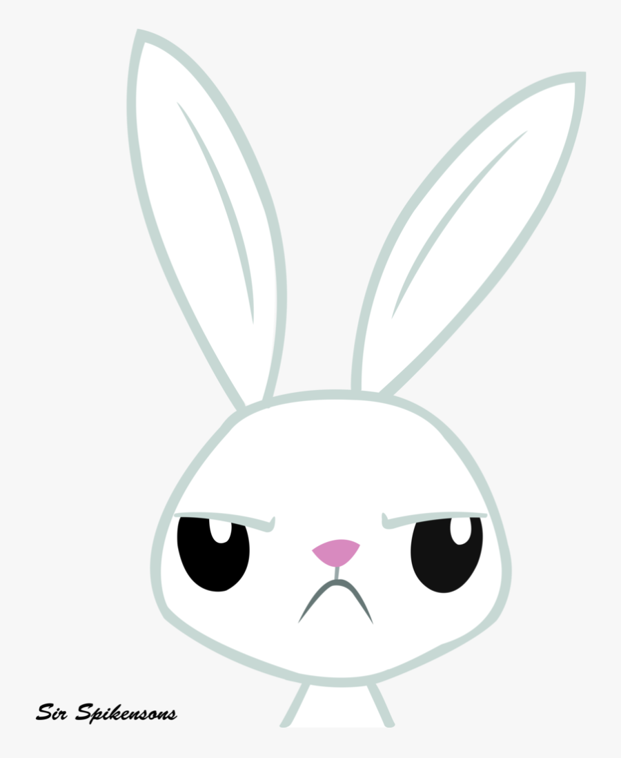 Vector Rabbit Angry - Cartoon, Transparent Clipart
