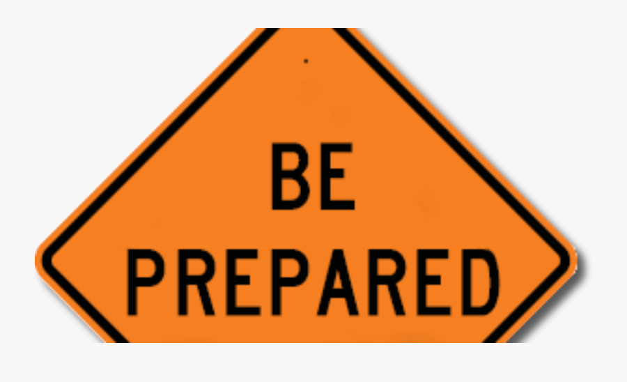 Prepared To Stop Sign, Transparent Clipart