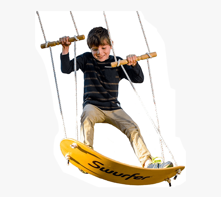 Swurfer Stand Up Surfing Swing - Tree Swing Surfer, Transparent Clipart