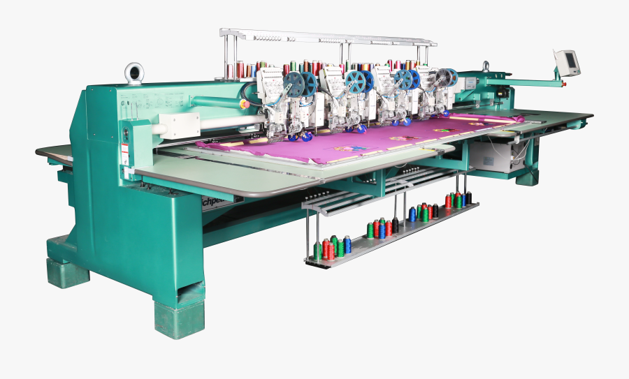Richpeace More Functions Embroidery Machine With Flat, - Embroidery Machine Png With Cloth, Transparent Clipart